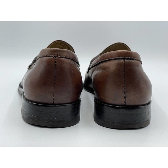 Johnston & Murphy Brown Leather Moc-Toe Tassel Slip On Loafer Men's 9 M 15-0746 - Picture 6 of 10